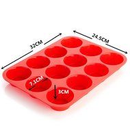 Muffin Cups Each Egg Tarts Silicone Cake Mold Baking Tools A Microwave Oven Use Baking Tray .(12 each) (12) N11