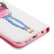 S6 Edge Case,Samsung Galaxy S6 Edge Case - Wallet Folio Flip Premuim PU Leather Case Colorful Print Design with... N14