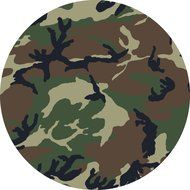 Camo Army Edible Cake Topper Decoration