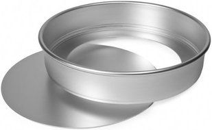 Alan Silverwood Delia Smith Silver Anodised Aluminium Sponge Cake Tin, loose base 8&quot;/20cm 97084