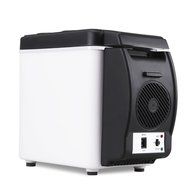 Della Portable Thermo Electric Refrigerator Cooler/Warmer 7-Quart Road Trip with Adjustable Strap, White N4