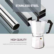 Hmlai Hot Sale 240 ML Aluminum Moka Express Made in Italy 6 Cup Stovetop Espresso Maker + One Coffee Spoon (stainess... N26