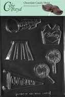 Cybrtrayd S109 Sports Chocolate Candy Mold, Cheerleading Kit