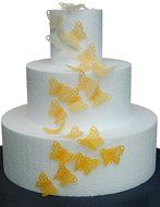 PRE-CUT BEAUTIFUL YELLOW BUTTERFLIES M1 EDIBLE RICE / WAFER PAPER CUP CAKE TOPPERS BIRTHDAY PARTY WEDDING DECORATION...