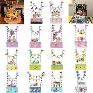 Baby Shower Birthday Party Cake Topper Cake Bunting Banner Flag Party Decor #14 N7
