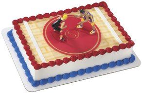 Wrestling DecoSet Cake Decoration