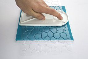 PME Cobblestone Design Impression Mat, One Size, Transparent N3