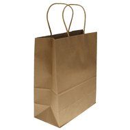 Bright Paper Party Gift Bags With Handles Birthday Wedding Loot Candy Shopping Retail Bag Pouches - Brown, 22... N30