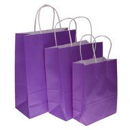 Bright Paper Party Gift Bags With Handles Birthday Wedding Loot Candy Shopping Retail Bag Pouches - Brown, 22... N36