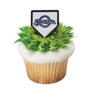MLB Milwaukee Brewers Cupcake Rings - 24 ct by MLB