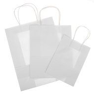 Bright Paper Party Gift Bags With Handles Birthday Wedding Loot Candy Shopping Retail Bag Pouches - Brown, 22... N41