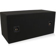 Belva Dual 12-inch Car Subwoofer Box Sealed and Ported 3/4-inch MDF Prelined Polyfil Includes Custom Blue Baffle... N15