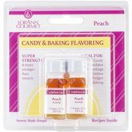 Lorann Oils Candy and Baking Flavoring Bottle (2 Pack), .125 oz, Peach N2