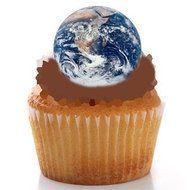 20 OUTER SPACE PLANETS Solar System Universe Galaxy Galactic Stars LARGE 2&quot; SIZE Decorative Wafer Paper Cake Toppers...