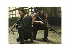 The Walking Dead TWD Daryl Rick Grimes Edible Image Photo Sugar Frosting Icing Cake Topper Sheet Birthday Party... N2