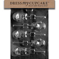 Dress My Cupcake Chocolate Candy Mold, Boxing Glove Lollipop