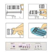 TOOGOO(R) Fondant Ribbon Cutter Roller Embosser Cake Becorating N6