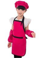 Unisex Kids Cooking Painting Gardening Apron Baking Personalized Childrens Apron(RRD,XL) N20
