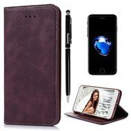 iPhone 7 Case (4.7 inch) - Book Style Wallet Stand Case Magnetic Smart Closure PU Leather Case Shockproof Soft... N39