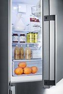 Frost-free ENERGY STAR certified bottom freezer refrigerator in stainless steel with factory installed icemaker N4