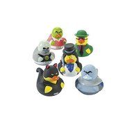 24 Rubber Ducks Superhero &amp; Villian Bathtub Boy&#039;s Birthday Party Favors Cake Toppers N2