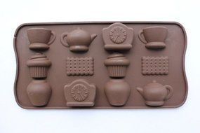 12 Cavity Classic Silicone Chocolate Mold Chocolate Craft Candy Baking N3