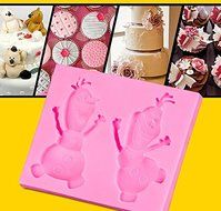 Frozen Snowman 3D Silicone Press Mold Cake Decoration Fondant Mold Food Grade Silicone Mould Silicona Molde de... N4