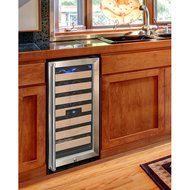 Vinotemp VNTVT-26SB-ID 26-Bottle Wine Cooler with Interior Display N5