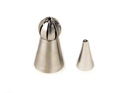Russian Piping Tips 29pcs Set - incl 14 piping nozzle tips, 12 silicone cupcake liner, Coupler, 2 Reusable pastry... N2