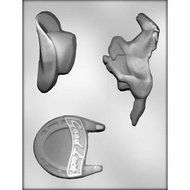 Western Assortment Cowboy Mold ~ Great to use for Chocolate, Soaps and more!