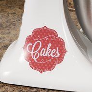 Cake Art Bakery Kitchenaid Mixer Mixing Machine Decal Art Wrap