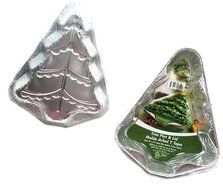 Aluminum Christmas Tree Shaped Pan and Lid ~ Pack of 2