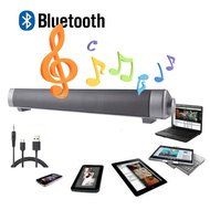 ELlight Bluetooth Small Sound Bar 3.0 Channel 15.7in 10W(2X5W) Wireless Subwoofer Stereo Speaker,Silver N7