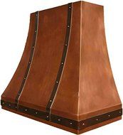 Custom Copper Kitchen Hood (dark, 48") N2