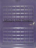 BREAK APART BAR Chocolate Candy Mold With Molding Instruction -set of 3