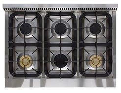 AGA APRO36AGSS 36" Professional Gas Range with RapidBake Convection, Stainless Steel N4