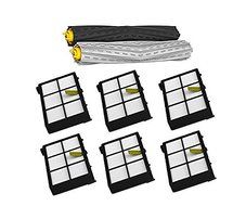 Iautomatic Tangle-Free Debris Extractor Set &amp; Hepa Filters replacement For iRobot Roomba 800 series 870 880