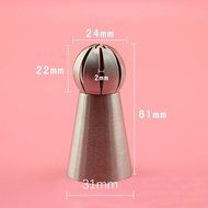 DREAMLAND Stainless Steel Russian Cake Decorating Icing Tips Kit Extra Large Piping Nozzles DIY Baking Tools (... N15