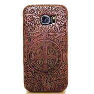 Samsung Galaxy S7 Wooden Case,T-Young(TM) Natural Wood Bamboo Carved [Stylish Pattern] Case Hard Back Shockproof... N13