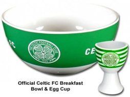 Celtic FC Bowl &amp; Egg Cup
