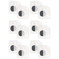 Blue Octave LW52 In Wall Speakers Home Theater Surround Sound 2-Way Speaker 6 Pair Pack