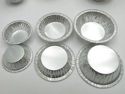 Disposable Aluminum Tart Pan/Mini Pie Pan Variety Pack- 3" tart pans-4.5" Tart pans- 5" tart pans (50)
