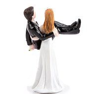 Better Line Funny Decorative Cake Toppers - Bride Carrying the Groom Cake Topper N5