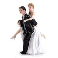 Better Line Funny Decorative Cake Toppers - Bride Carrying the Groom Cake Topper N6