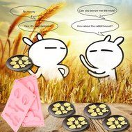 Ckeyin 2pcs Rabbit Shaped Mold Silicone Chocolate Mold Biscuits Fondant Baking Tools N6