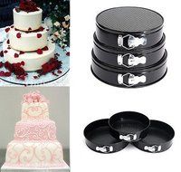 DIY Cake Pan Mold Decorating Kit Designs Stainless Steel Non Stick Springform Baking Pan with Removable Smooth... N5