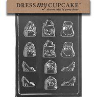 Dress My Cupcake Chocolate Candy Mold, Small Purses and Shoes