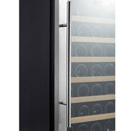 Kalamera 28 Bottle Stainless Steel Freestanding Wine Refrigerator N4