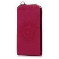Badalink Galaxy S5 Mini Up-Down Open Folio Flip Case Kickstand Vertical PU Leather Embossed Totem Magnetic Snap... N79