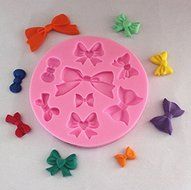 Generic Silicone Cake Pan DIY Baking 3D Bowknot Style Cookie Biscuit Mold N2